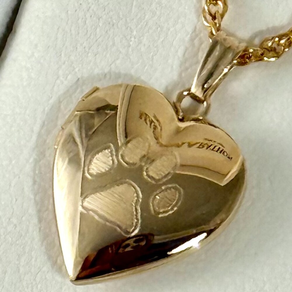 Dog Lovers Photo Locket Gold Filled